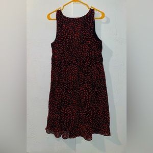 Motherhood Maternity Dress Red and Black